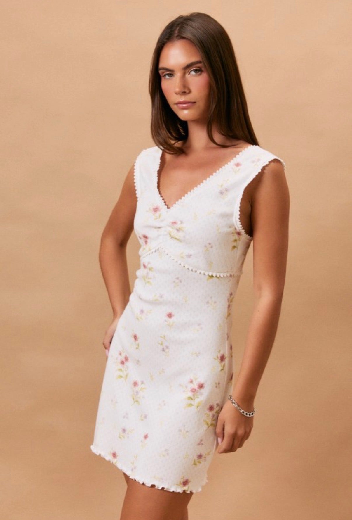 Hey Daisy Pointelle Mini Dress-3