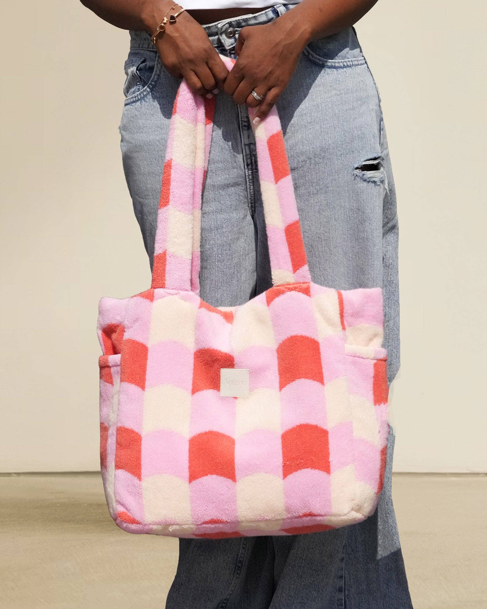 Cherry Blossom Towel Tote bag-3