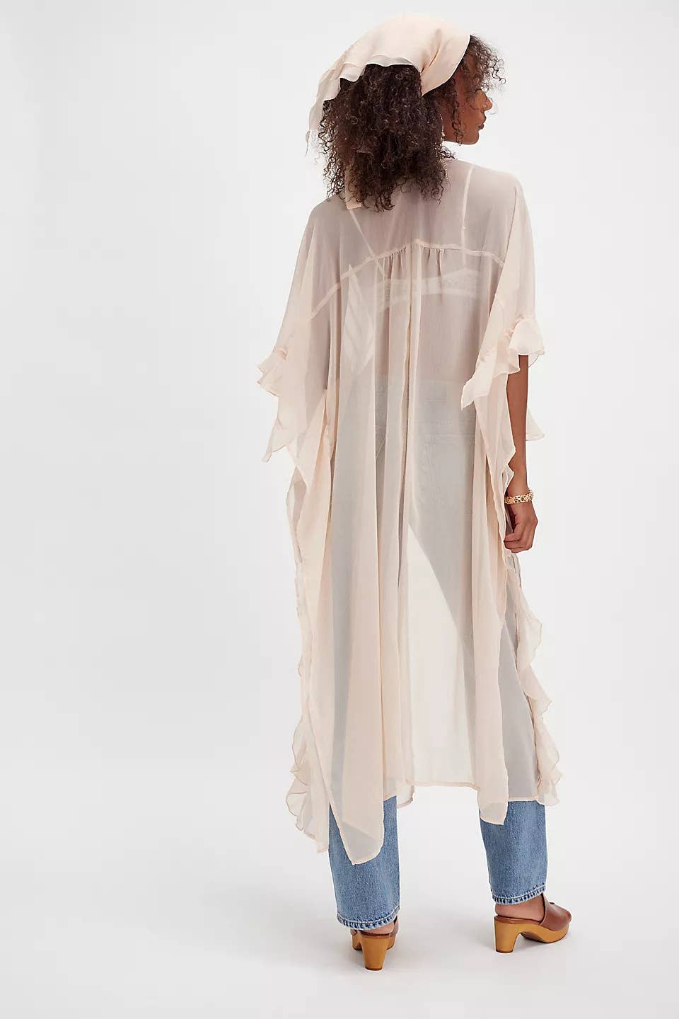 Sally Sheer Ruffle Kimono-3